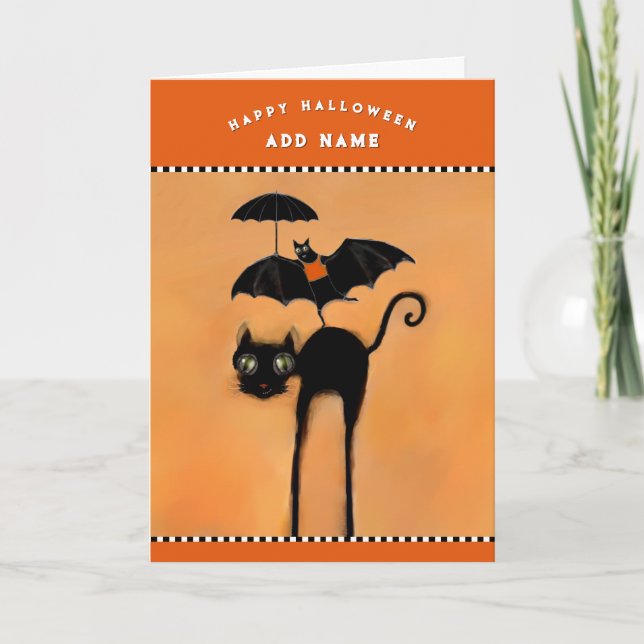 Carte Halloween drôle (Devant)