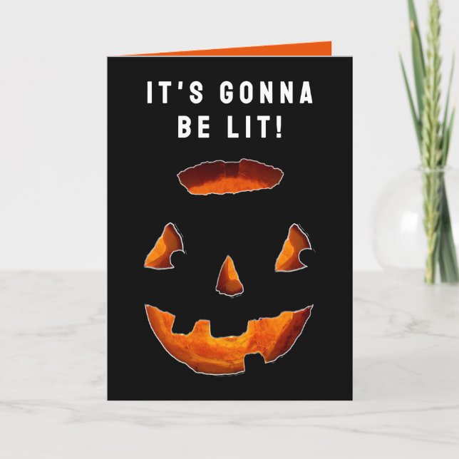 Carte Halloween drôle (Devant)