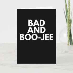 Carte Halloween Drôle - Mauvais Et Boo-Jee