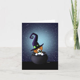 Carte Halloween du chien beagle