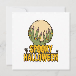 Carte halloween effrayant
