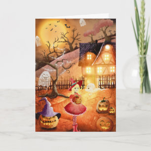 Carte Halloween effrayant