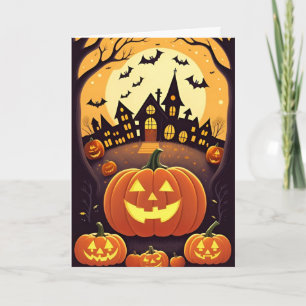 Carte Halloween effrayant