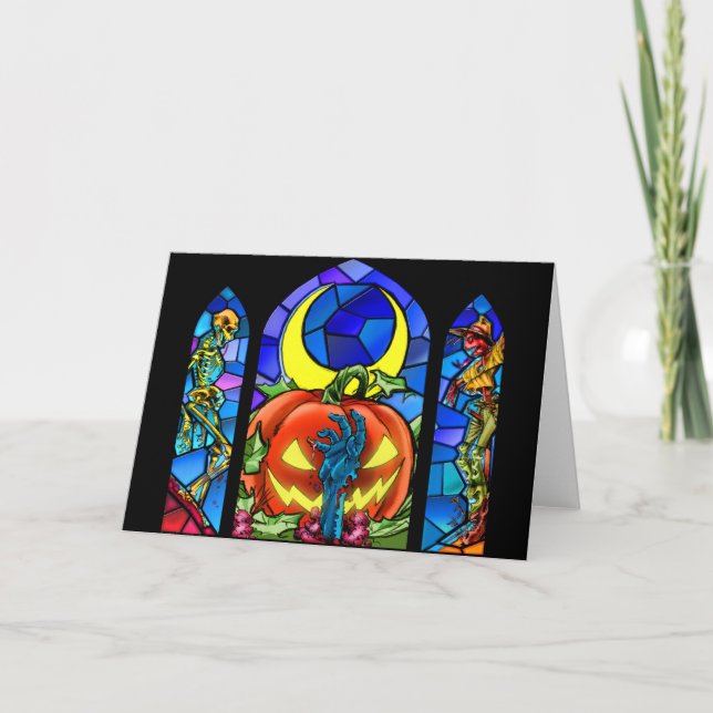 Carte Halloween effrayant ! (Devant)