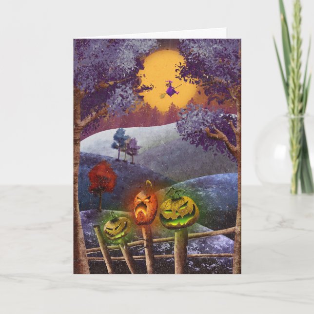 Carte Halloween effrayant (Devant)