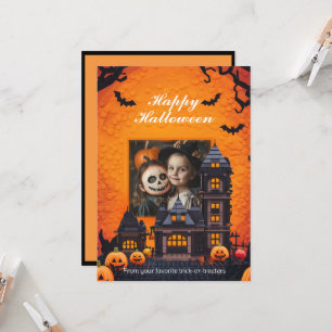 Carte Halloween Éffrayant Family Fun
