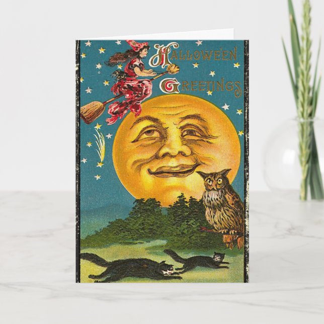 Carte Halloween éffrayante (Devant)