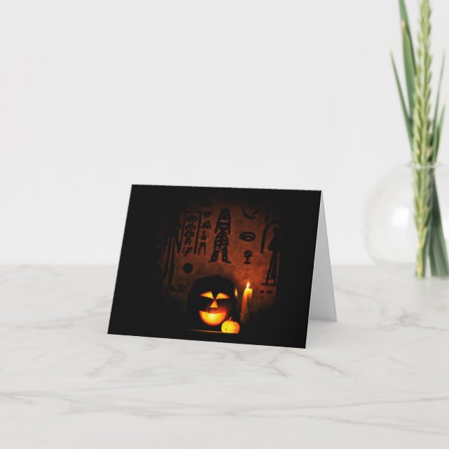 Carte Halloween égyptien 1 (Devant)