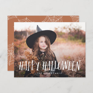 Carte Halloween élégant et heureux Photo complète