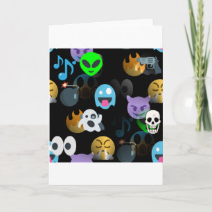 Carte halloween emojis