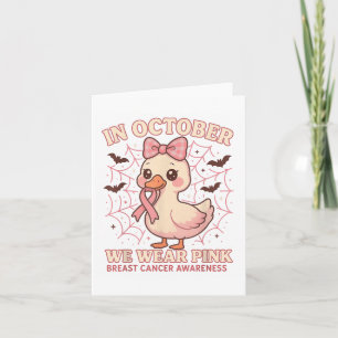 Carte Halloween En Octobre Nous Portons Nk Cancer Du Sei