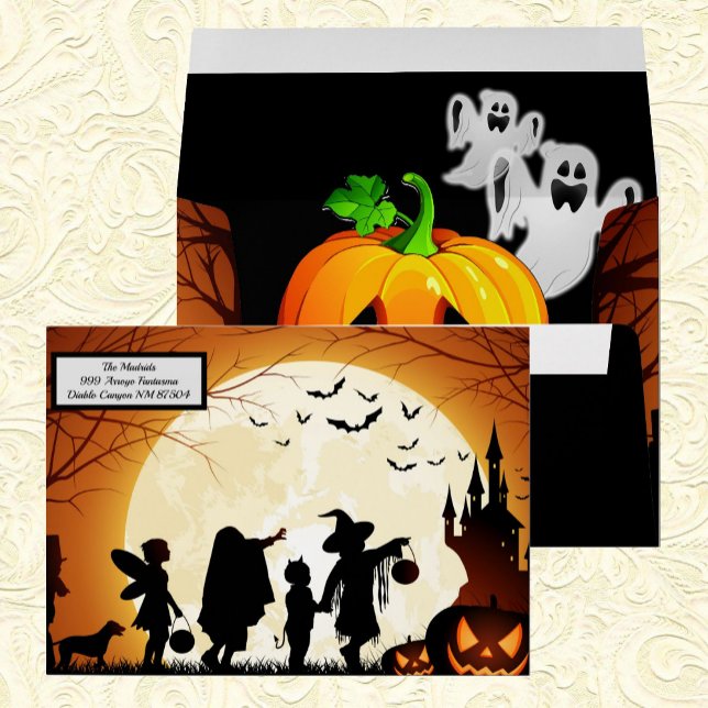 Carte Halloween Enveloppe Trick-or-Treat Enfants F (Créateur téléchargé)