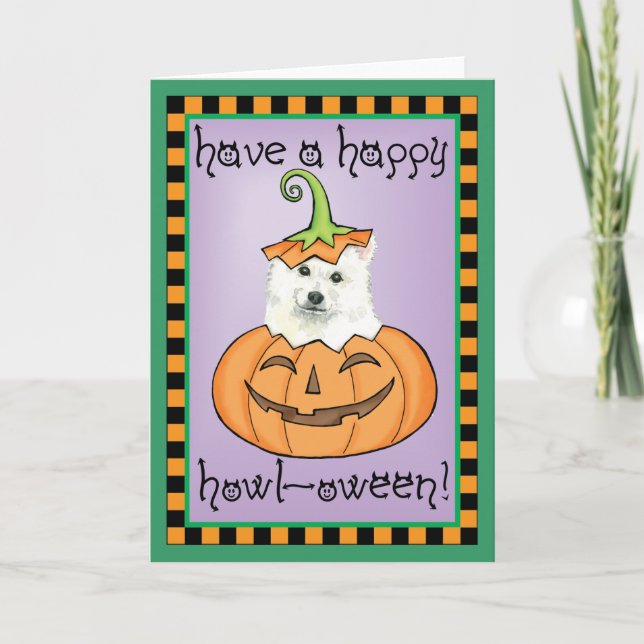 Carte Halloween Eskie (Devant)