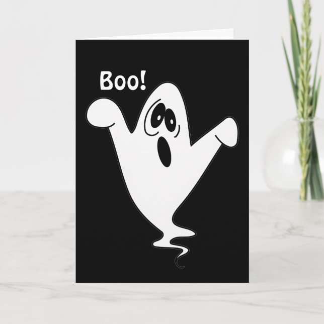 Carte Halloween Fantôme mou Howt (Devant)
