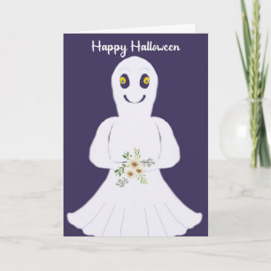 Carte Halloween Fantôme pour les enfants