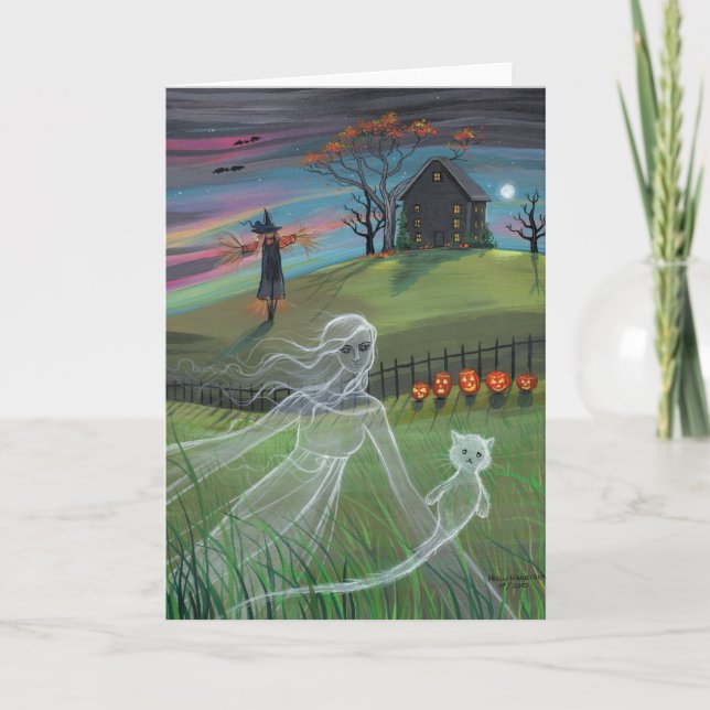 Carte Halloween Ghost Friends par Molly Harrison (Devant)