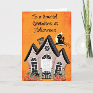 Carte Halloween Grandson