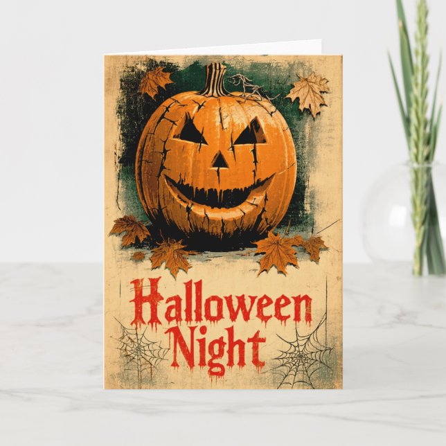 Carte Halloween Graphic – 1960s Inspired Series (Devant)