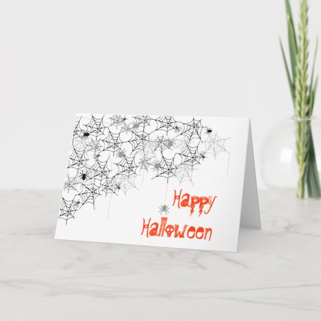 Carte Halloween heureux (Devant)