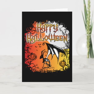 Carte Halloween heureux !