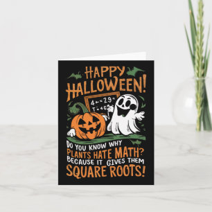 Carte Halloween heureux - Math Professeur scientifique F