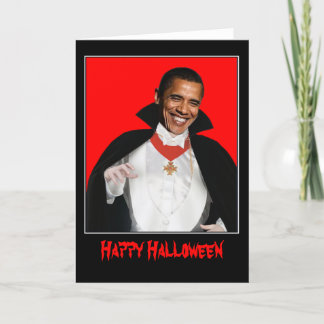 Carte Halloween heureux Obama