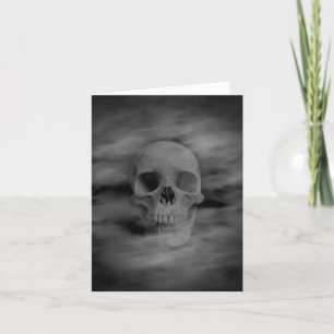 Carte Halloween horreur crâne fantôme vierge