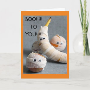 CARTE HALLOWEEN HUMOUR DE PARLER DE BANANA