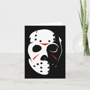 Carte Halloween Jason Hockey Mask Vendredi 13