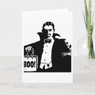 Carte Halloween joyeuse de Dracula