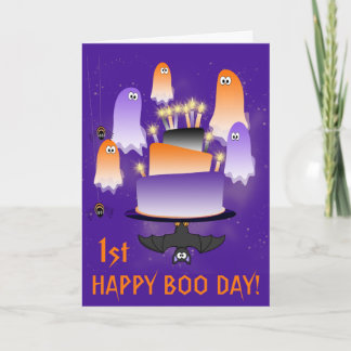 Carte Halloween Joyeux 1er Boo Day