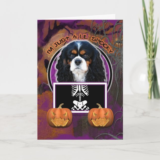 Carte Halloween - juste un Lil éffrayant - cavalier - (Devant)