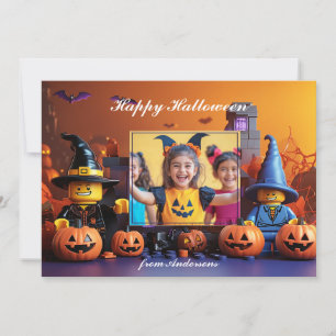 Carte Halloween la "brique ou la menace"