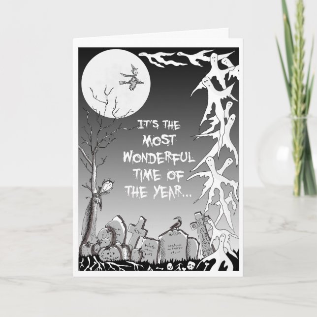 Carte Halloween 'Les plus beaux moments de l'année (Devant)