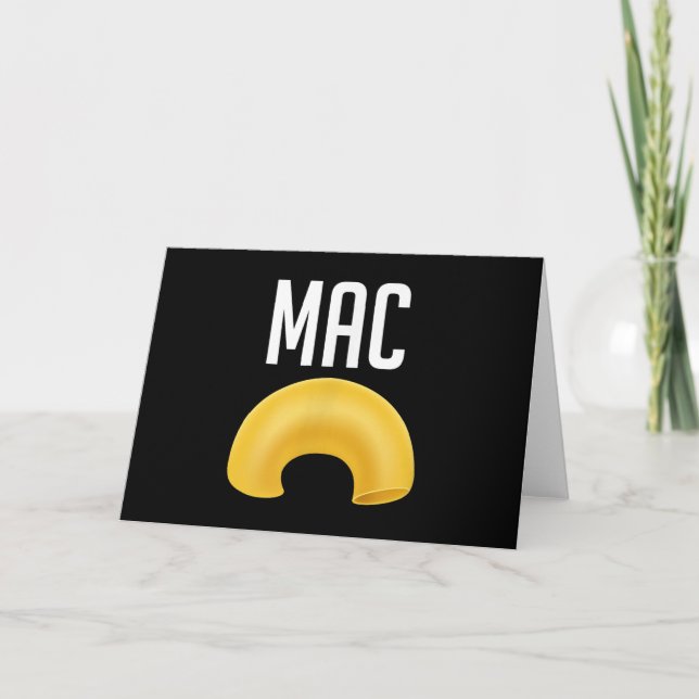 Carte Halloween Macaroni au Fromage Drôle et Assorti (Devant)