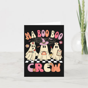 Carte Halloween Médicale Istant Boo Crew Funny Ma Ghost 