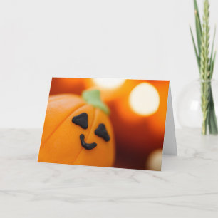 Carte Halloween mignonne Citrouille Cupcake Sweet Treat