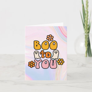 Carte Halloween mignonne de « Boo to You »