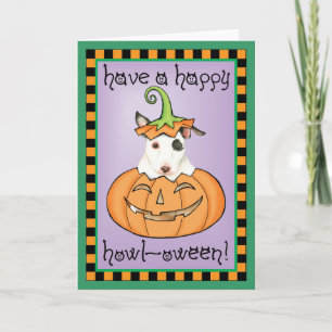 Carte Halloween Mini Bull Terrier