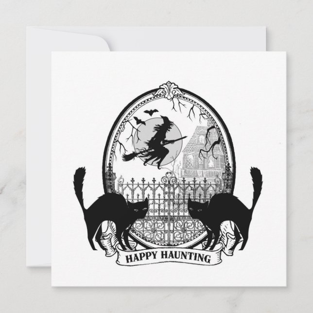 Carte Halloween moderne (Devant)