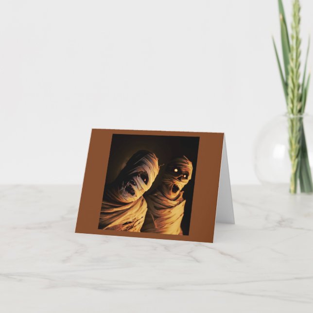 Carte Halloween - momies 1 (Devant)