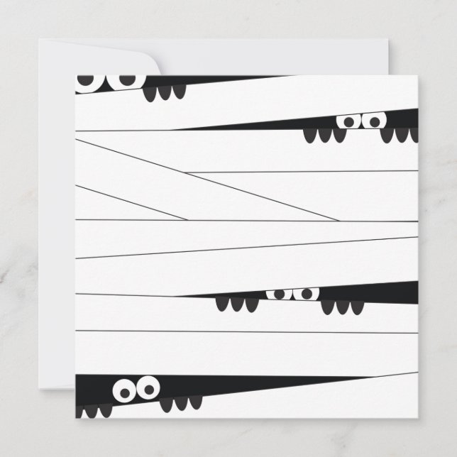 Carte Halloween Peeking maman (Devant)