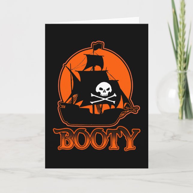 Carte Halloween Pirate Boty (Devant)