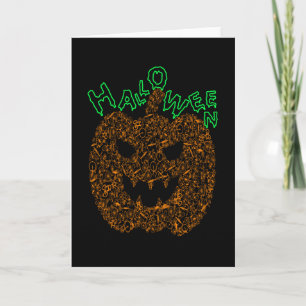 Carte Halloween Pumpkin Scary Bike