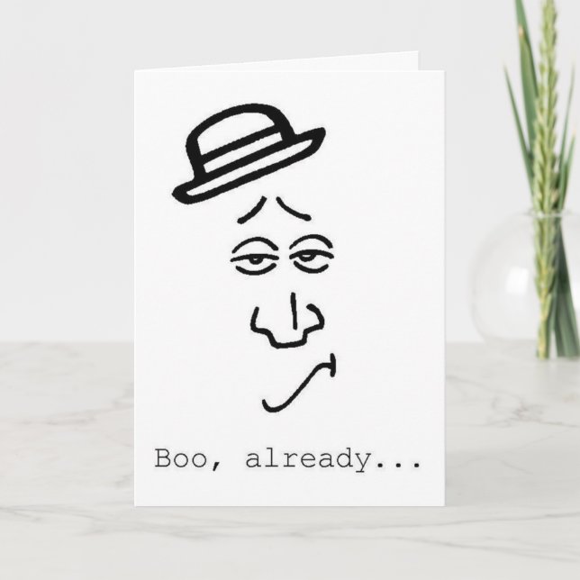 Carte Halloween puriste (Devant)