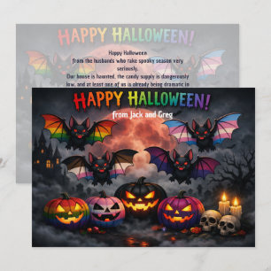 🎃🌈 Carte Halloween queer et effrayante