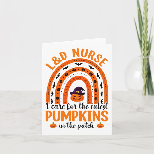Carte Halloween Rainbow Landd Nurse I Care Le Pu Le Plus (Devant)