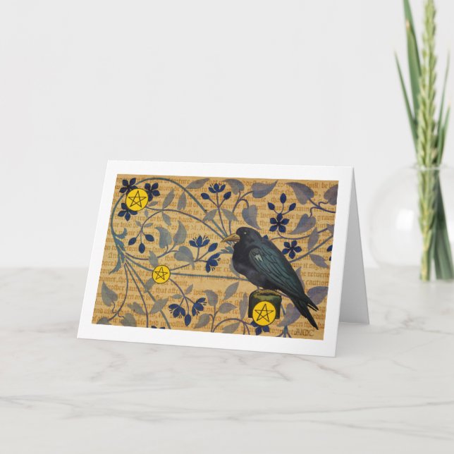 Carte Halloween Raven (Devant)