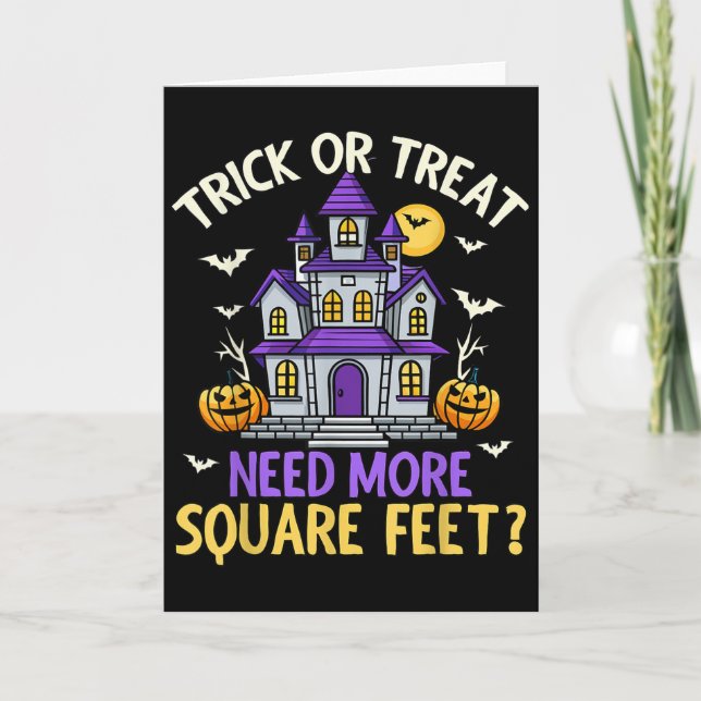 Carte Halloween Real Estate Agent Broker Funny Realtor M (Devant)