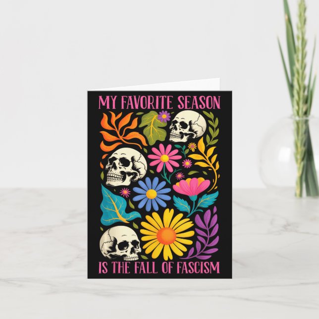 Carte Halloween Retro My Favorite Season Is The Fall Of  (Devant)